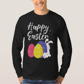 Camiseta Cesta feliz de huevos de conejo de Pascua 1