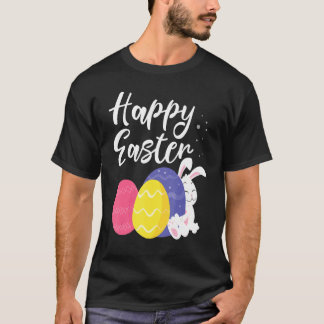 Camiseta Cesta feliz de huevos de conejo de Pascua 1