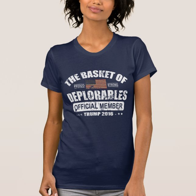 Camiseta Cesta oficial del miembro de Deplorables (Anverso)