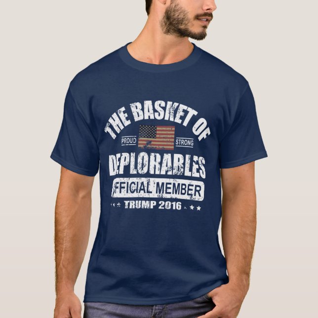 Camiseta Cesta oficial del miembro de Deplorables (Anverso)