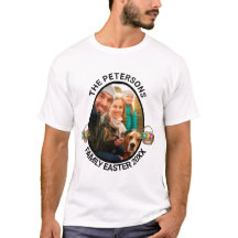 Cesta personalizada de huevos de fotos de pascua p