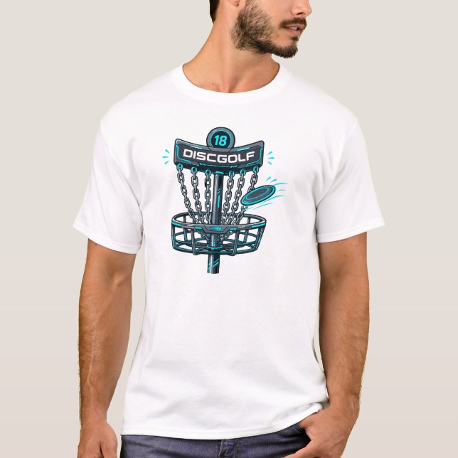 Camiseta Cesto de Disc Golf (Anverso)