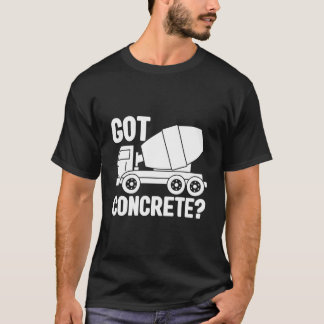 Camiseta Cet mezclador trabajador de construcción sitio de 