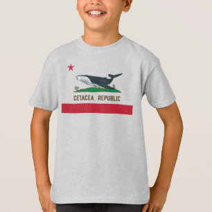 Camiseta Cetacea Republic Whale Flag Rorqual