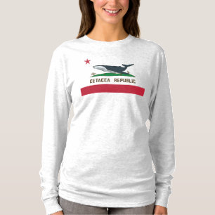 Camiseta Cetacea Republic Whale Flag Rorqual