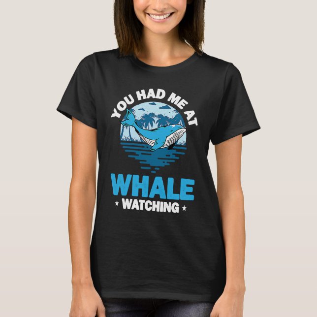 Camiseta Cetacean Orca Whale Watching  4 (Anverso)