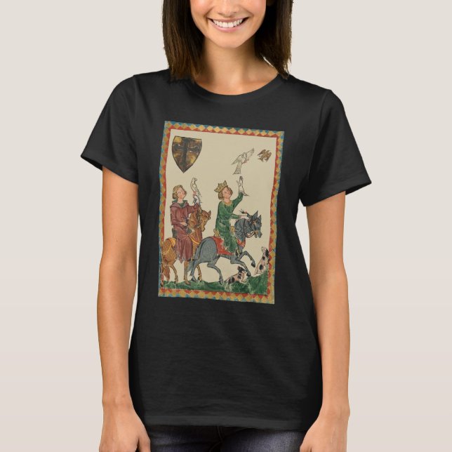 Camiseta Cetrería, Códice Manesse del siglo XIV (Anverso)