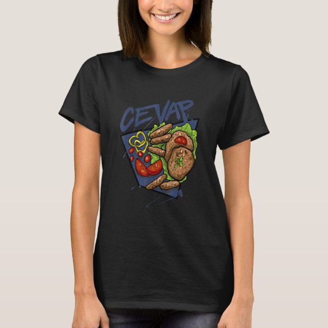 Camiseta Cevap Serbian Grill Sausages Cevapi (Anverso)