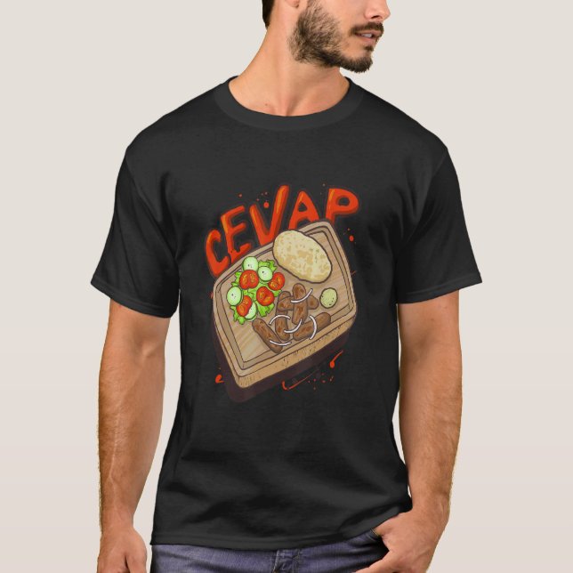 Camiseta Cevap Serbian Grill Sausages Cevapi 2 (Anverso)