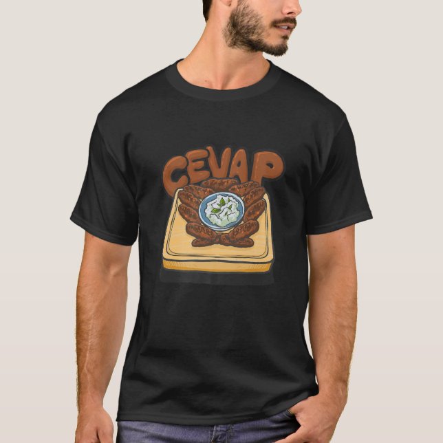 Camiseta Cevap Serbian Grill Sausages Cevapi Croatian Food (Anverso)