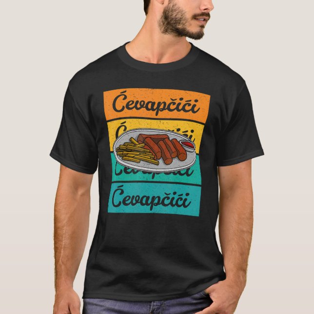 Camiseta Cevapcici Kebab Cocina balcánica 20 (Anverso)
