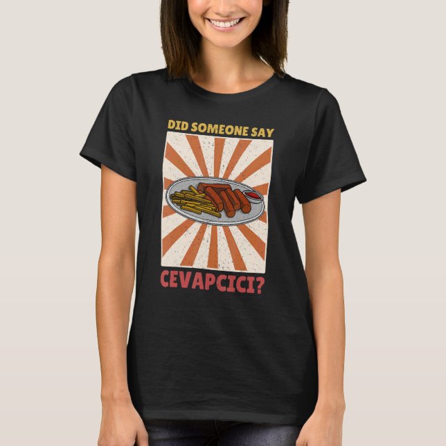 Camiseta Cevapcici Kebab Cocina balcánica 46 (Anverso)