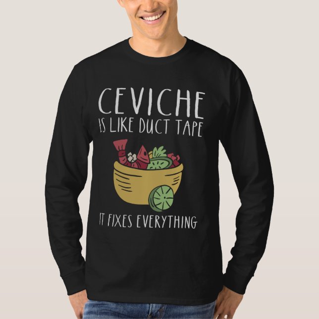 Camiseta Ceviche Fans Ceviche Lover Peruano Seafoo (Anverso)
