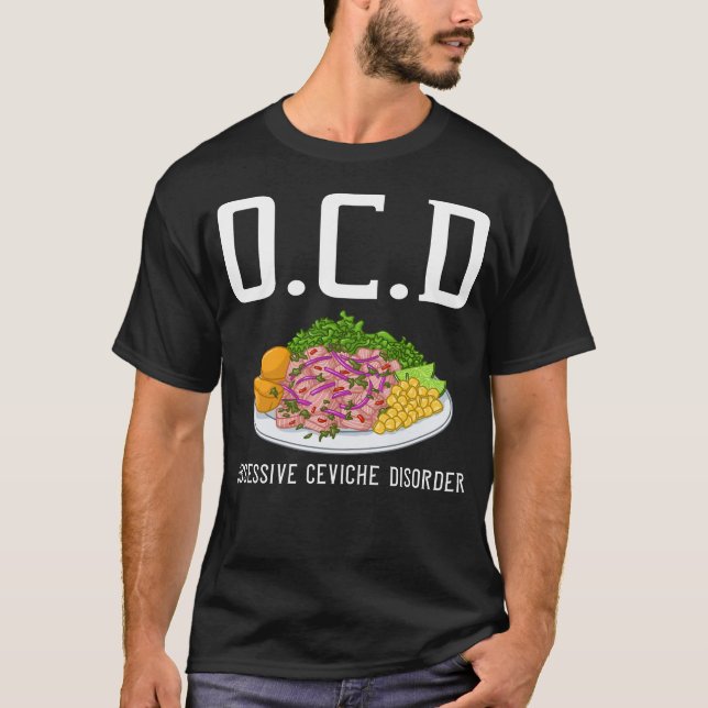 Camiseta Ceviche Peruano regala a ecuatoriano peruano (Anverso)