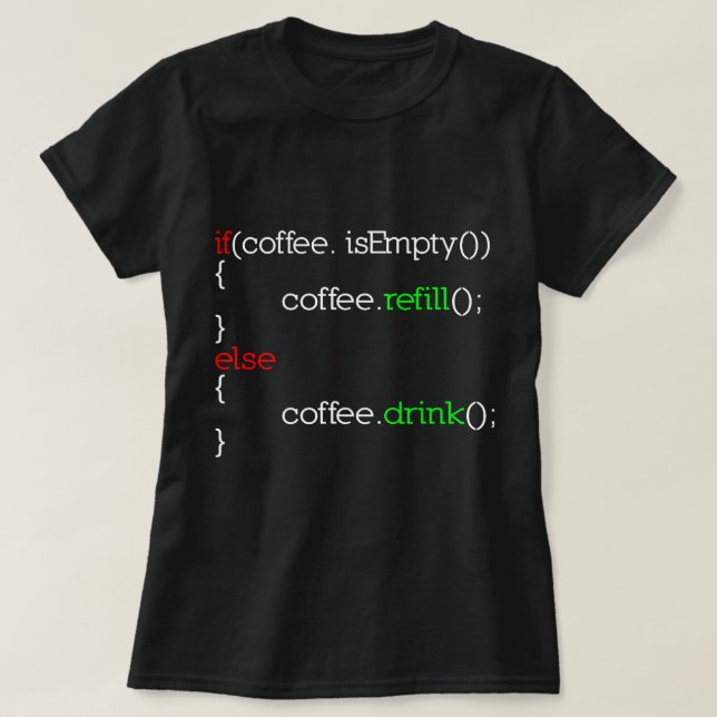 Camiseta CF Coffee Funny Programmer Coffee Gift Para Comput (Diseño del anverso)
