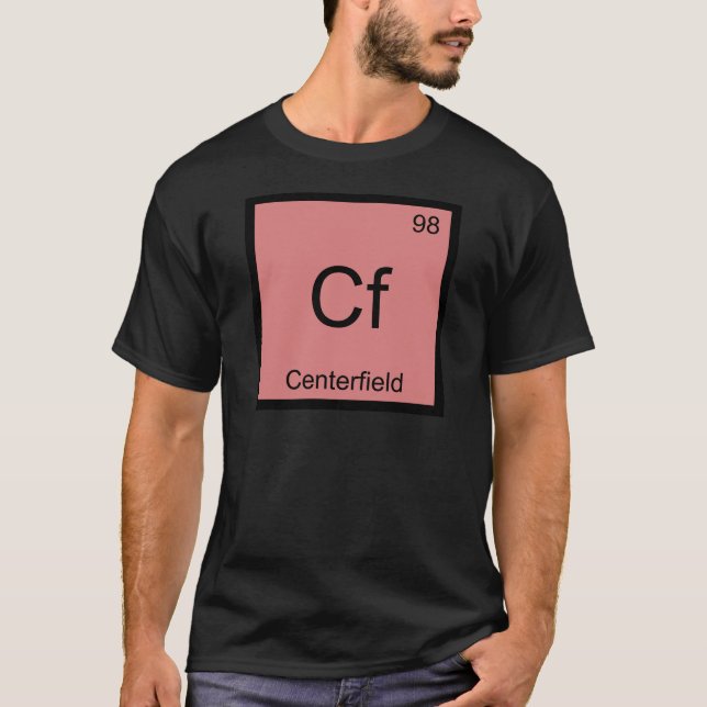 Camiseta Cf - Jardín Central Símbolo de Elemento Químico Bé (Anverso)