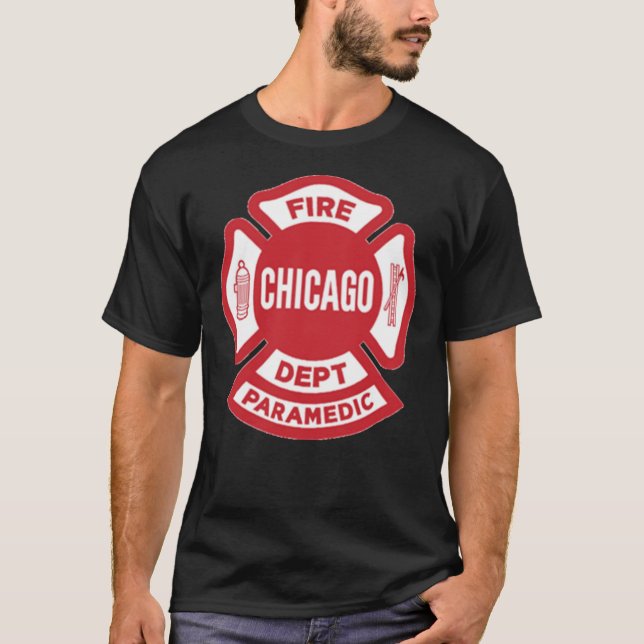 Camiseta CFD Chicago Fire Department    ParamedicT-Shirt (Anverso)