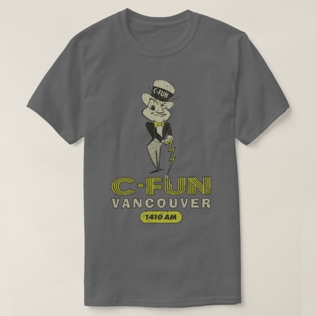 Camiseta CFUN Radio Vancouver 1410 AM (Diseño del anverso)