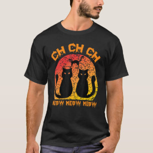 Camiseta Ch Ch Ch Meow Meow Scary Viernes Disfrazarse Hallo