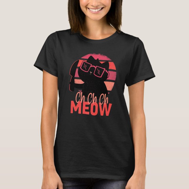 Camiseta Ch Ch Ch Meow Scary Halloween (Anverso)