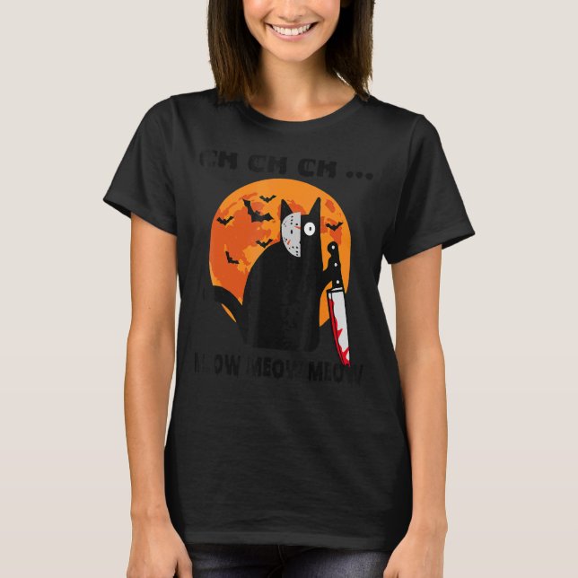 Camiseta Ch Ch Meow Meow Meow Cat (Anverso)