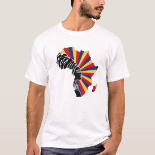 Camiseta Chad Bandera chadiana África Mapa patrimonio étnic