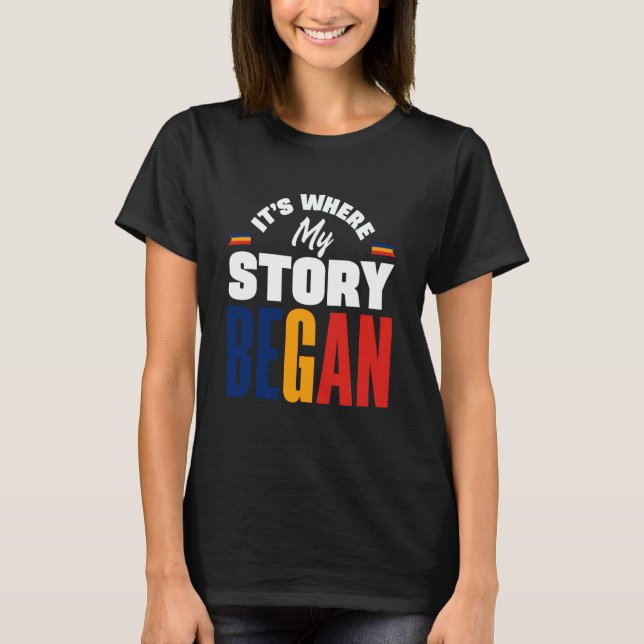 Camiseta Chad Chadian Chad Flag Its Where My Story Began Ch (Anverso)