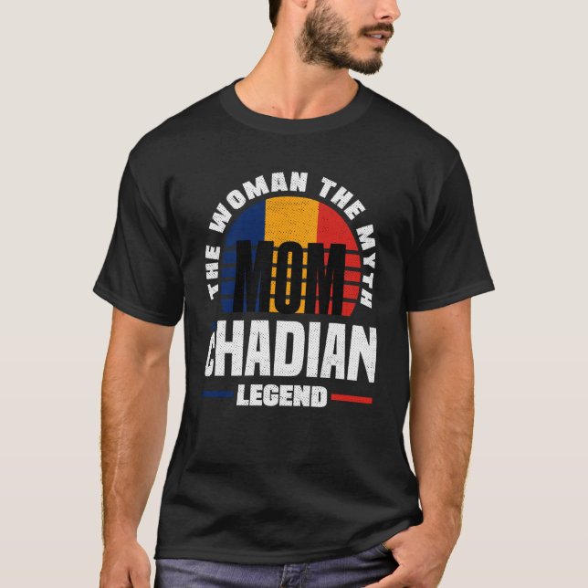 Camiseta Chad Chadian Chad Flag Mothers Day (Anverso)