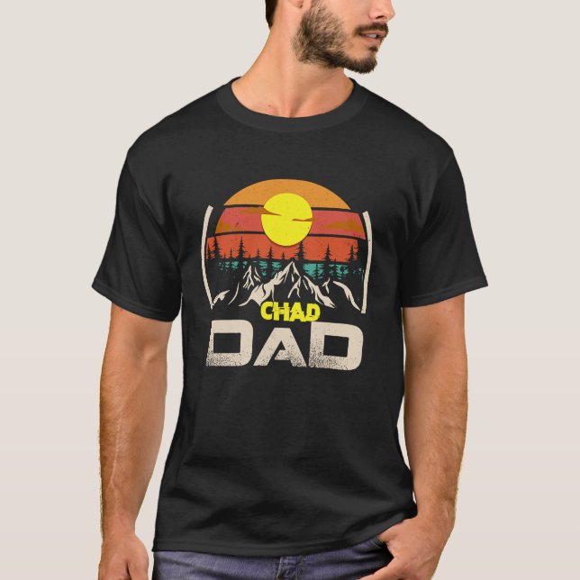 Camiseta Chad Papá Chad El país tiene su padre es Rad Chad (Anverso)