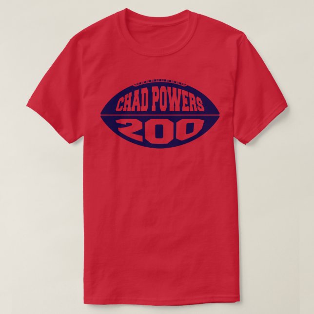 Camiseta Chad Powers 200 Blue (Diseño del anverso)