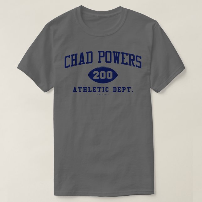 Camiseta Chad Powers Athletic Dept 200 Blue (Diseño del anverso)