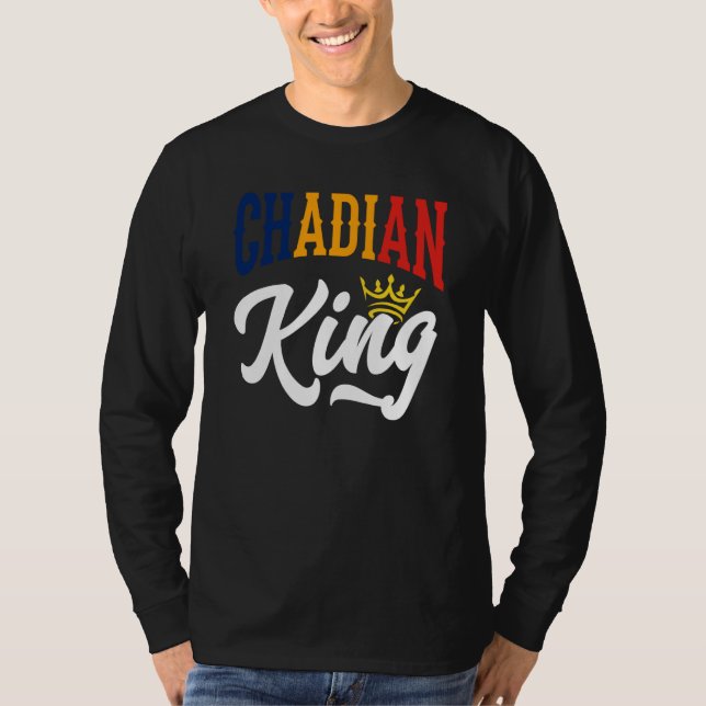 Camiseta Chadian King Chad Chadian Chad Flag (Anverso)