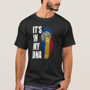 Camiseta Chadiano Y Belice Combinan Patrimonio De La Bander
