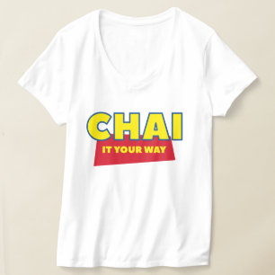 Camiseta Chai Tea Tee, Chai It Your Way, indio Desi diverti