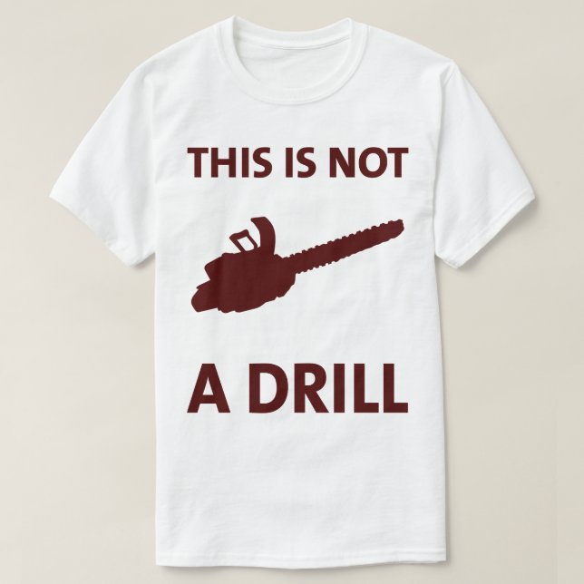 Camiseta Chainsaw, Esto No Es Un Tee Divertido. (Diseño del anverso)