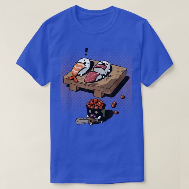 Camiseta Chainsaw Sleeping - Funny Japanese Sushi  (Diseño del anverso)