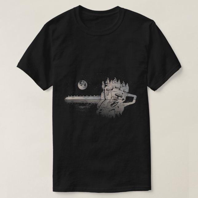Camiseta Chainsaw Woodworker Men Lumberjack Cadenas de Arbo (Diseño del anverso)
