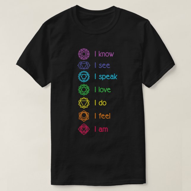 Camiseta Chakra Alignment, Yoga, Meditation Spiritual  (Diseño del anverso)
