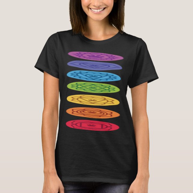 Camiseta Chakra Cat Paws Yoga (Anverso)