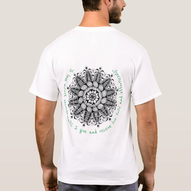 Camiseta Chakra Mandala especial para hombres (Reverso)