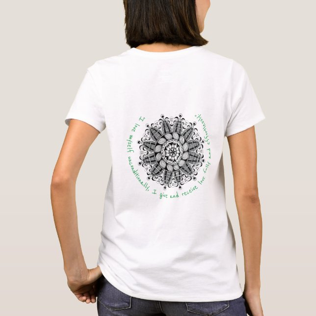 Camiseta Chakra Mandala especial para mujeres (Reverso)