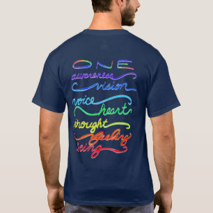 Camiseta Chakra One Words Personalizado Art Clothing T-Shir