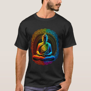 Camiseta Chakra Rainbow Buddha Circle