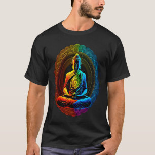 Camiseta Chakra Rainbow Buddha Circle