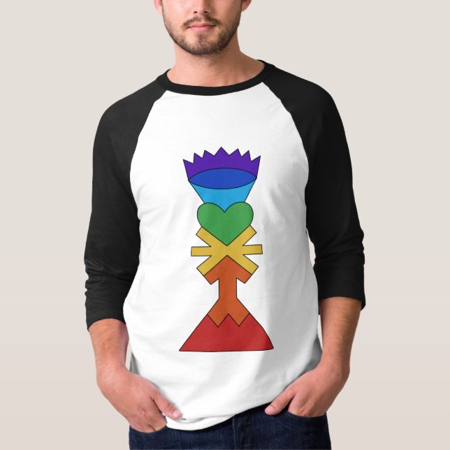 Camiseta Chakra Tower Raglan Tee (Anverso)