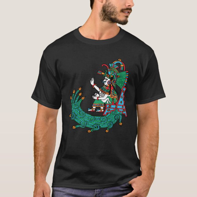 Camiseta Chalchiuhtlicue - Diosa de las aguas que fluyen (Anverso)