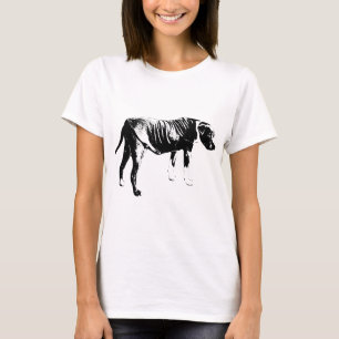 Camiseta Chaleco de Tinta, Postura Tranquila