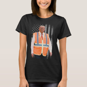 Camiseta Chaleco de trabajador de camión de basura del pres
