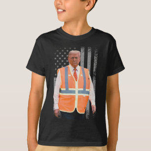 Camiseta Chaleco de trabajador de camión de basura del pres