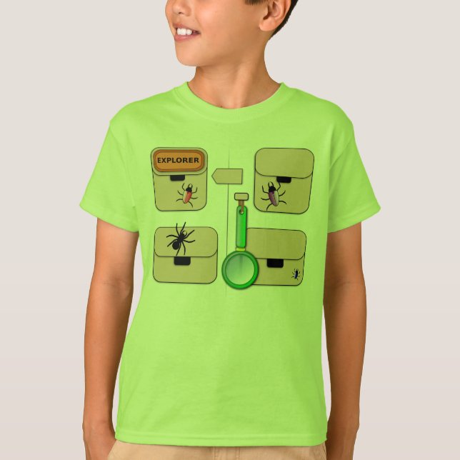 Camiseta Chaleco del explorador con el escarabajo rojo (Anverso)